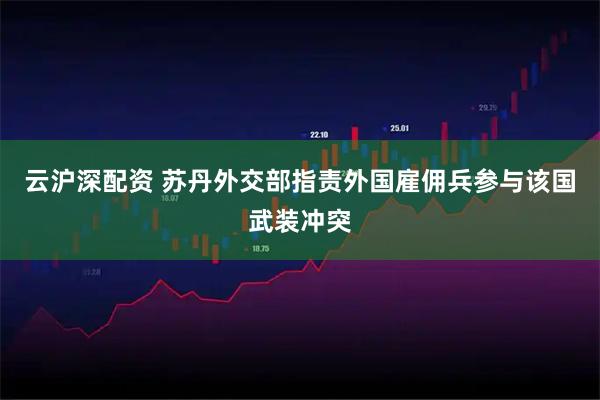 云沪深配资 苏丹外交部指责外国雇佣兵参与该国武装冲突